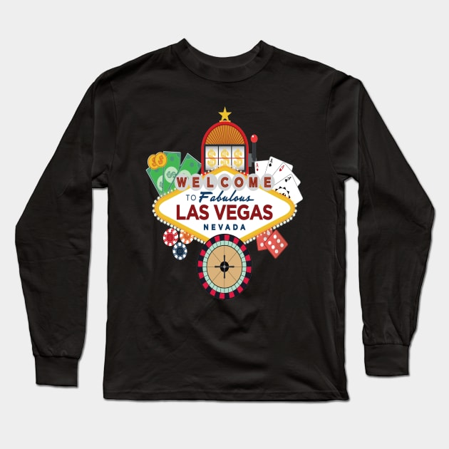 Las Vegas Long Sleeve T-Shirt by Lumiere_art